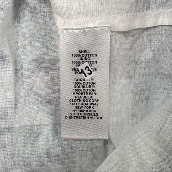 NEW Lucky Brand Ruffle Tiered Maxi Dress Floral Geo Print Cotton Size S Boho - Picture 11 of 14